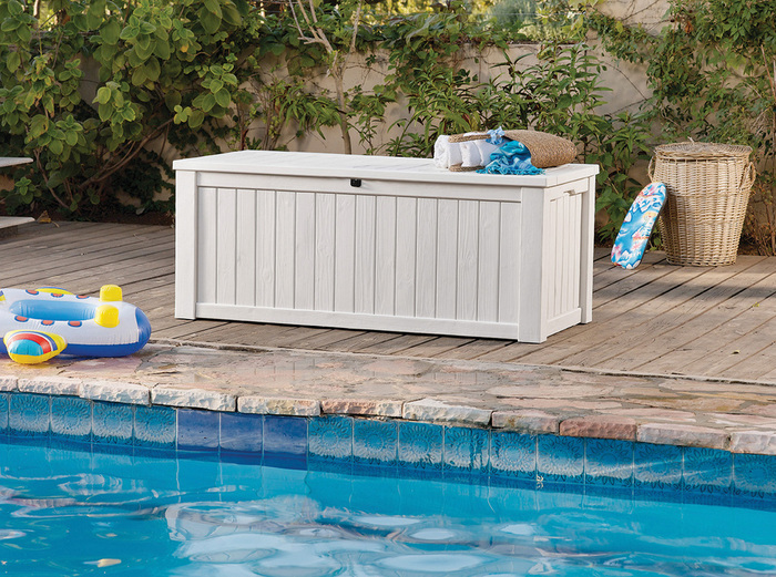 Keter Rockwood hyndeboks 570 liter hvid